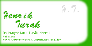henrik turak business card